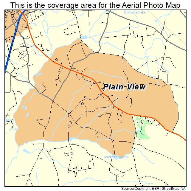 Plain View, NC location map 