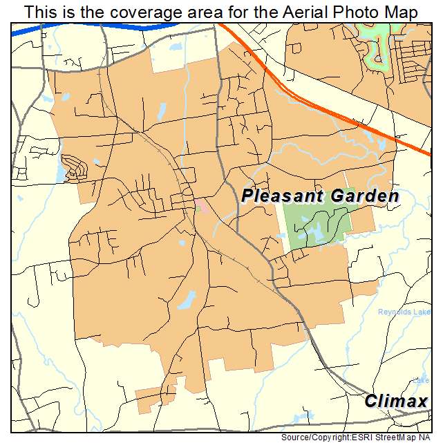 Pleasant Garden, NC location map 