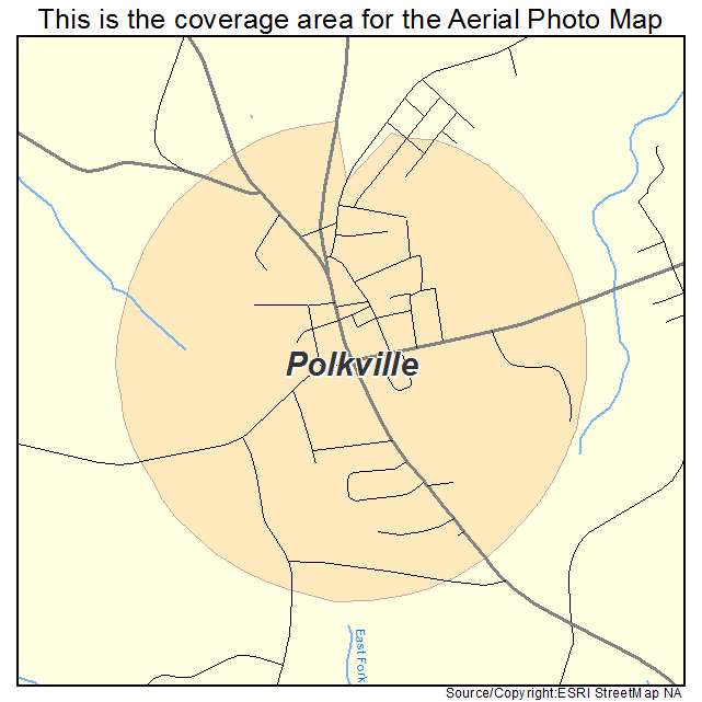 Polkville, NC location map 