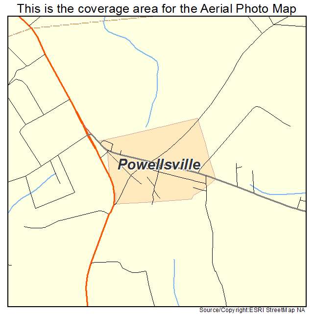 Powellsville, NC location map 