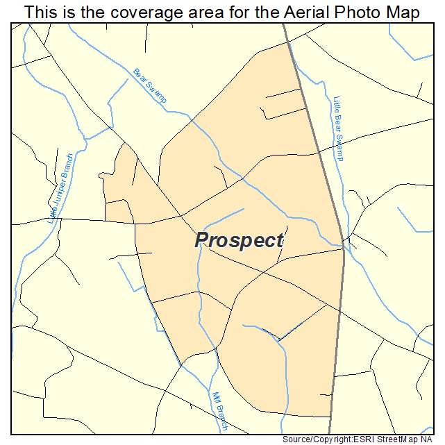 Prospect, NC location map 