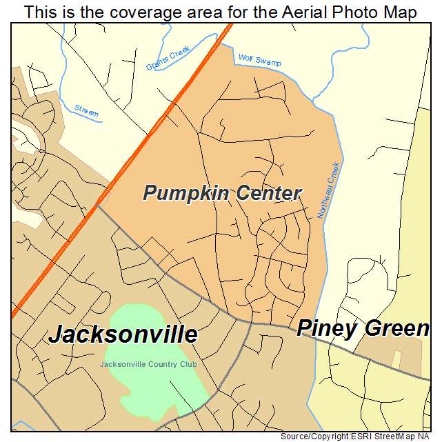 Pumpkin Center, NC location map 