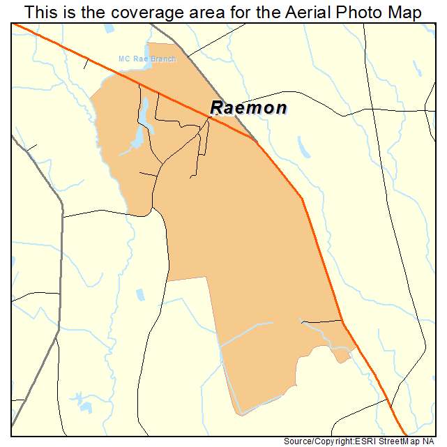 Raemon, NC location map 