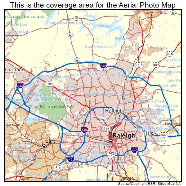 Raleigh, NC location map 