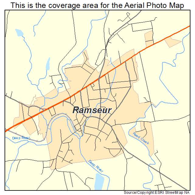 Ramseur, NC location map 