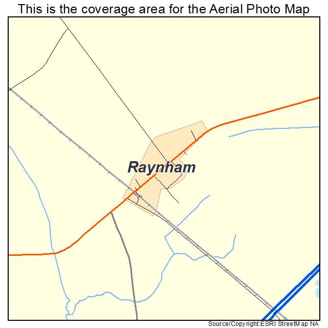 Raynham, NC location map 
