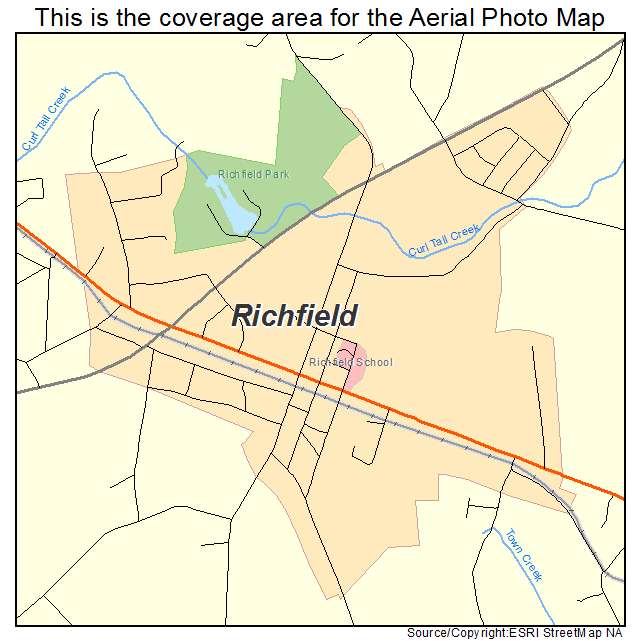 Richfield, NC location map 