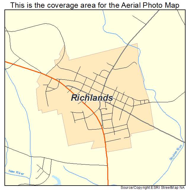 Richlands, NC location map 