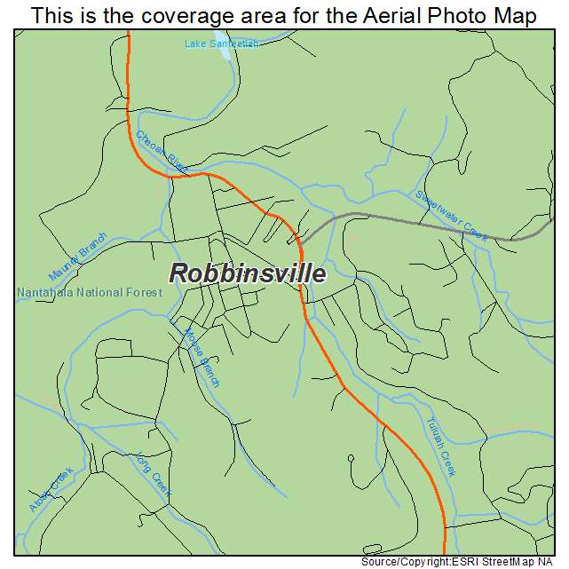 Robbinsville, NC location map 
