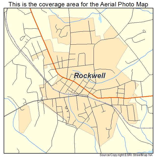 Rockwell, NC location map 