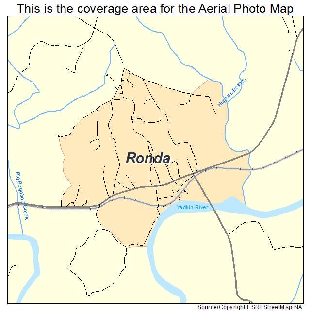 Ronda, NC location map 