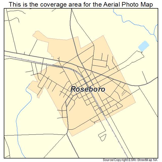 Roseboro, NC location map 