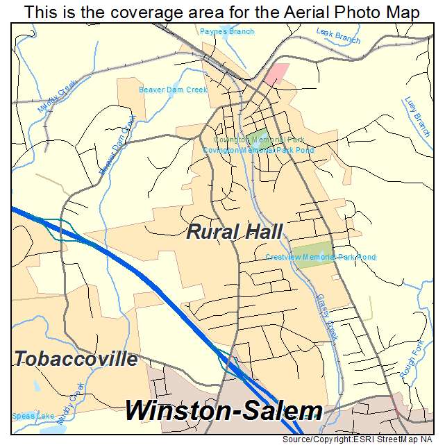 Rural Hall, NC location map 
