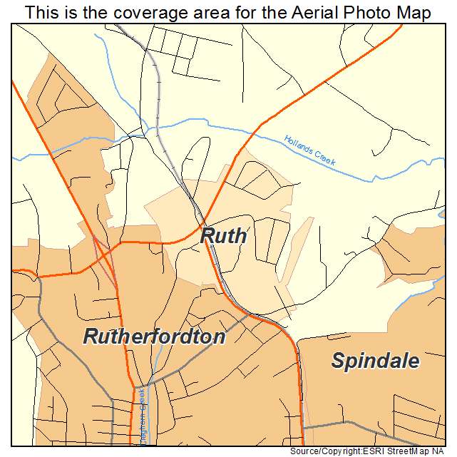 Ruth, NC location map 