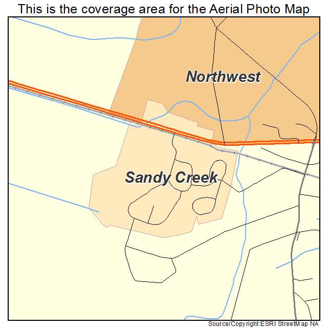 Sandy Creek, NC location map 