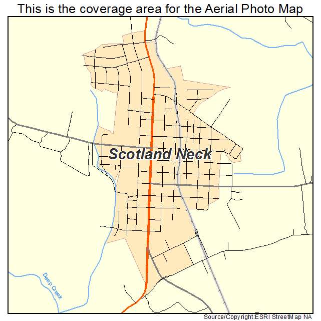 Scotland Neck, NC location map 