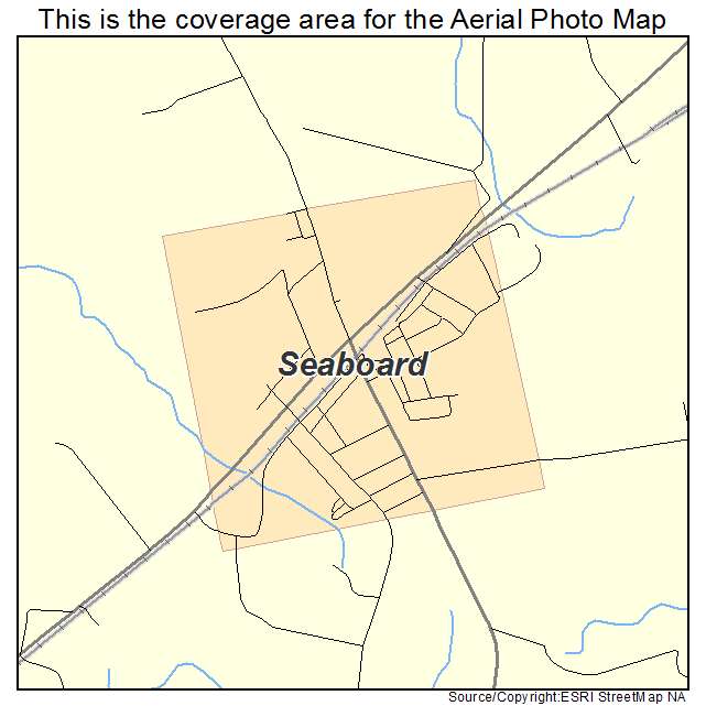 Seaboard, NC location map 