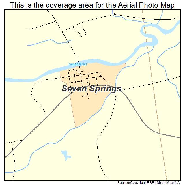 Seven Springs, NC location map 