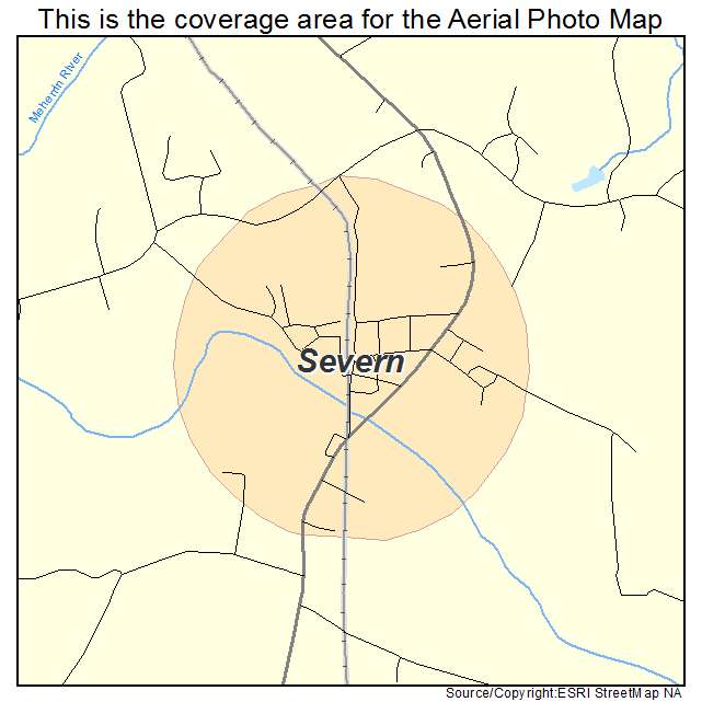 Severn, NC location map 
