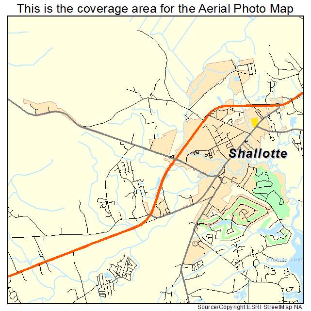 Shallotte, NC location map 