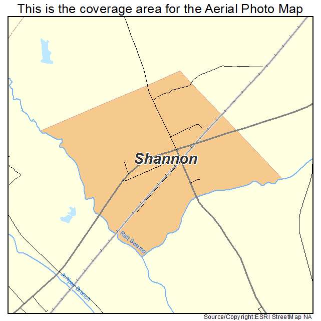 Shannon, NC location map 