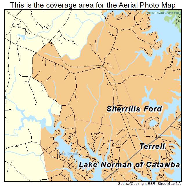 Sherrills Ford, NC location map 