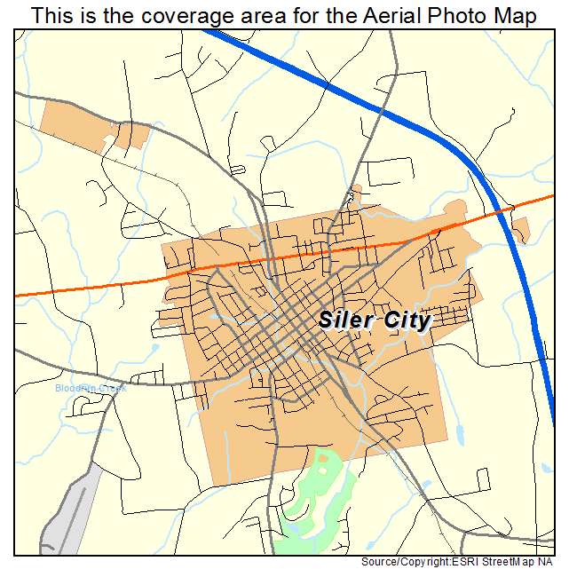 Siler City, NC location map 