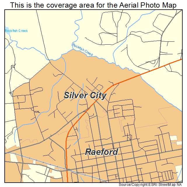 Silver City, NC location map 