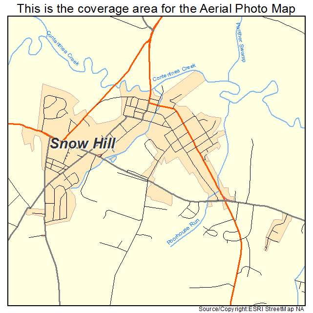 Snow Hill, NC location map 