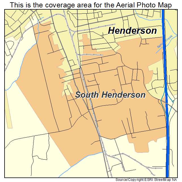 South Henderson, NC location map 