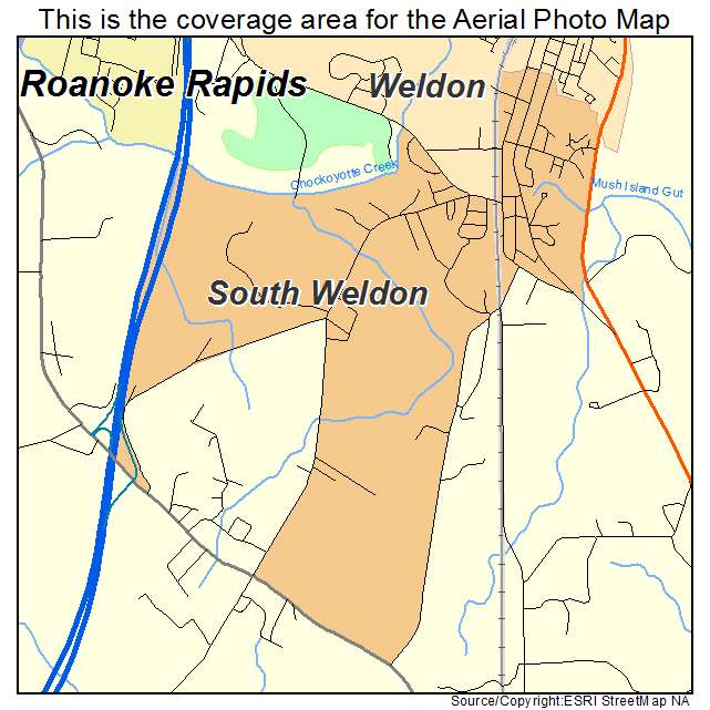 South Weldon, NC location map 
