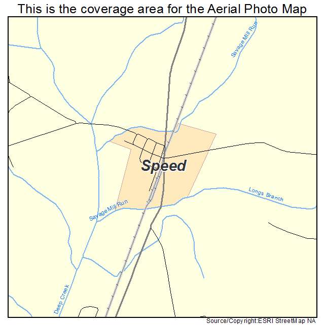 Speed, NC location map 