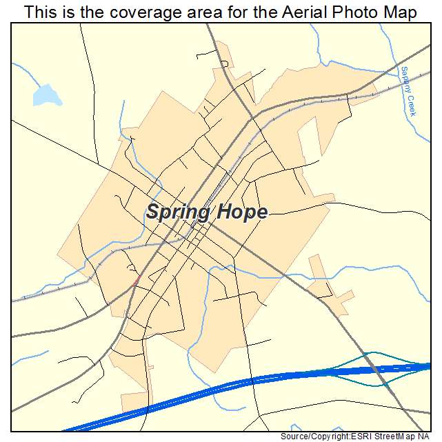 Spring Hope, NC location map 
