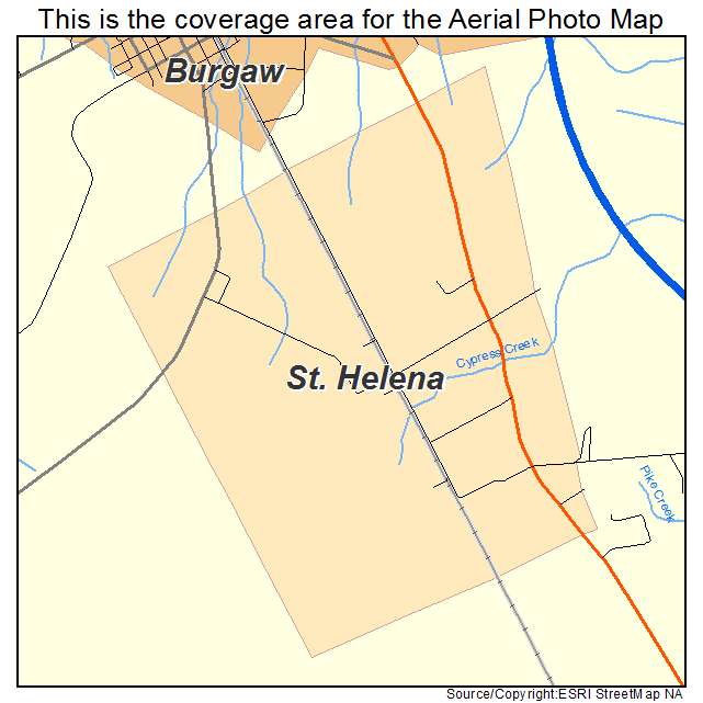 St Helena, NC location map 