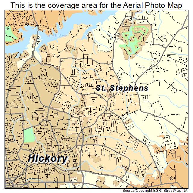 St Stephens, NC location map 