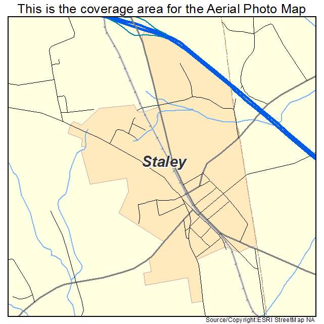 Staley, NC location map 
