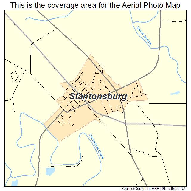 Stantonsburg, NC location map 