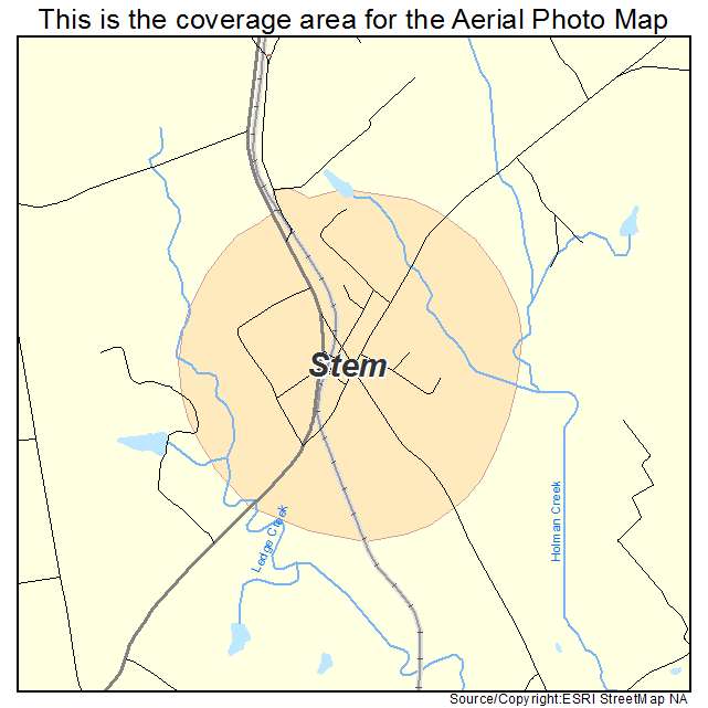 Stem, NC location map 