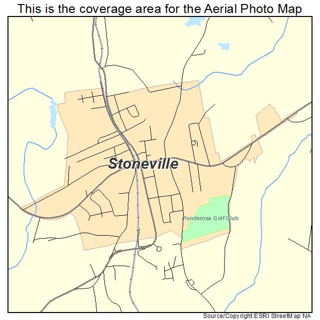 Stoneville, NC location map 