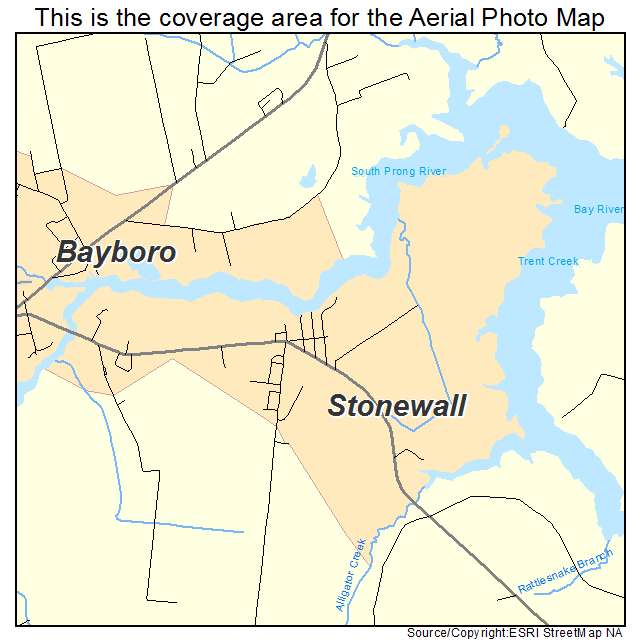 Stonewall, NC location map 