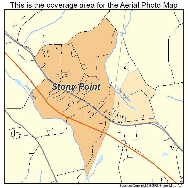 Stony Point, NC location map 
