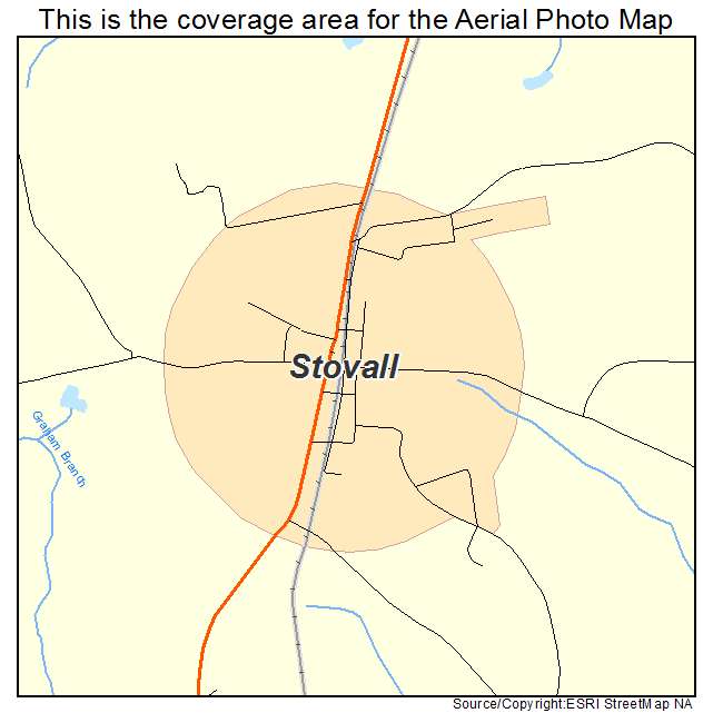 Stovall, NC location map 