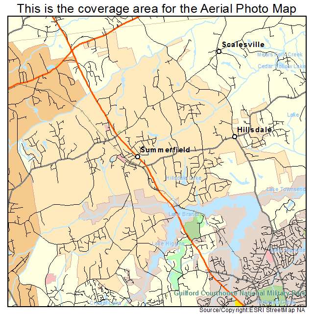 Summerfield, NC location map 
