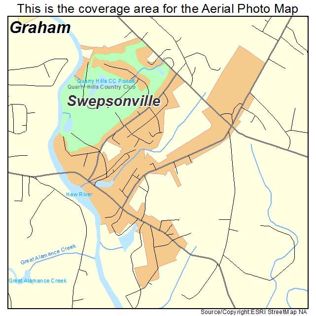 Swepsonville, NC location map 