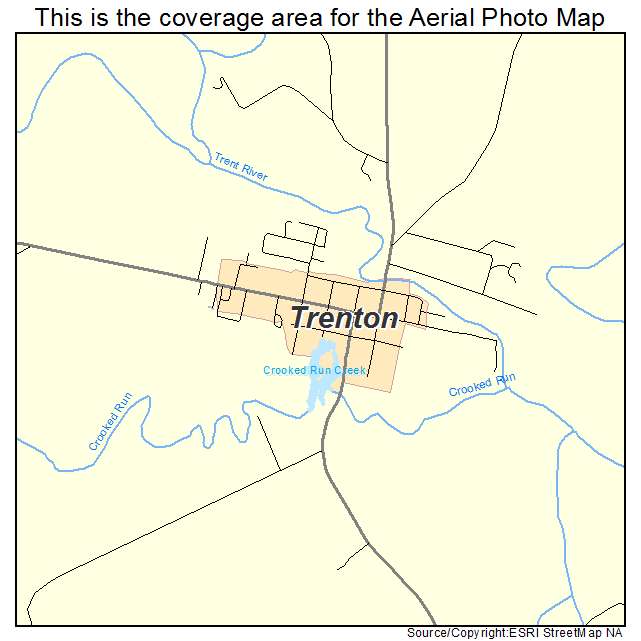 Trenton, NC location map 