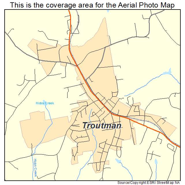 Troutman, NC location map 