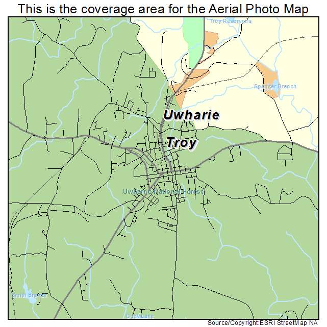 Troy, NC location map 