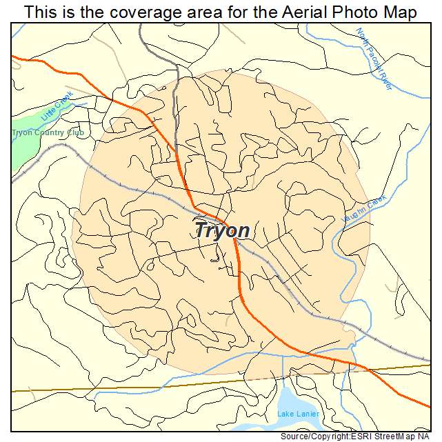 Tryon, NC location map 