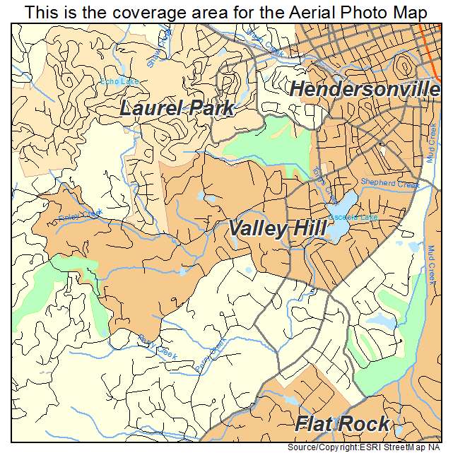 Valley Hill, NC location map 