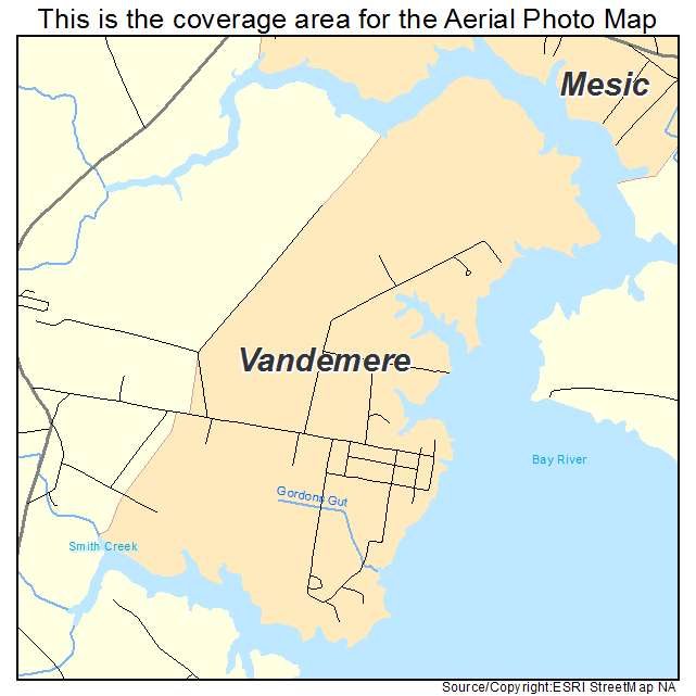Vandemere, NC location map 